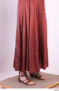  Photos Woman in Historical Dress 69 17th century historical clothing lower body red skirt 0008.jpg